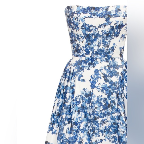 Milla Ravishing blue hydrangea corset maxi dress, Garden of Eden - Picture 5 of 16